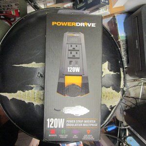 PowerDrive 120W Power Strip Inverter PWD120S Black